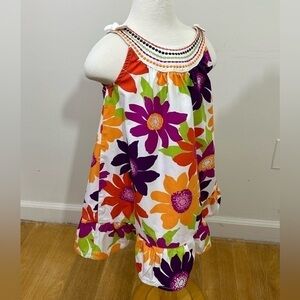 Gymboree sz 4T dress colorful print in a summer style